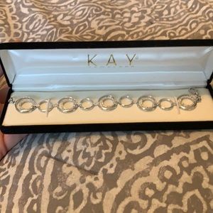 NIB silver and CZ bracelet